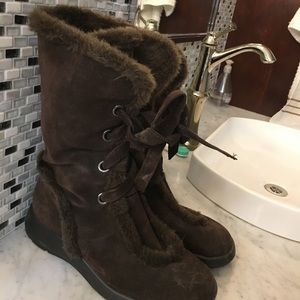 Brown Suede Boots